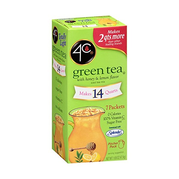 4C Green Tea Iced Tea Pitcher Pack 7 pk. (Pack of 3)