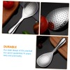 Alipis 2pcs Non-Stick Rice Spoon Paddle Thickened Metal Chinese Spoons