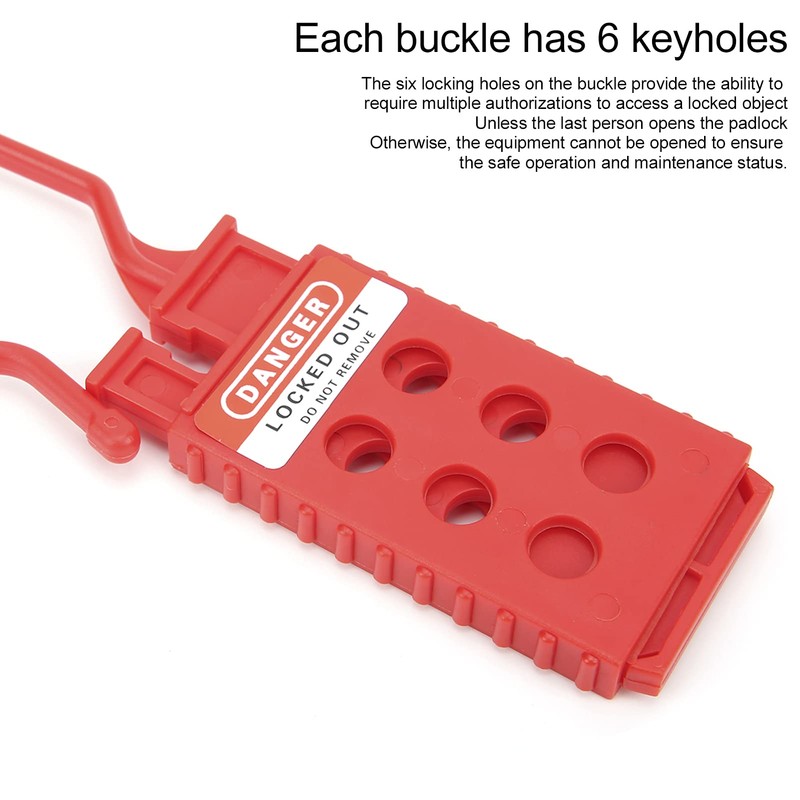 Set of 10 Safety Lock Hasp Insulating Nylon Padlock Hasp