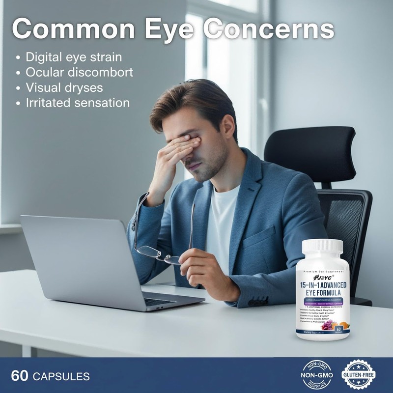 15 in 1 Advanced Eye Formula, with 3 Carotenoids, Lutein,120