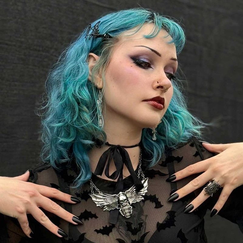 kreepsville 666 Gothic Death's Head Hawk Moth Necklace Insect Skull