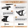 Yingsi-fty Adjustable Bed Headboard Brackets,Universal Headboard Brackets for Adjustable Bed