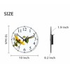 KEEPSUPER Clock Hummingbird Wall Clock 10 Inch Silent Non-Ticking Clocks