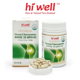 Highwell (현대Hmall)하이웰 프리미엄 그린 글루코사민 180캡슐 1통 (3개월분) Hyundai Hmall Hiwell Premium Green Glucosamine 180 Capsules (3-Month Supply)