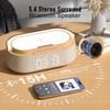 Alarm Clock Bedroom with Wireless Charger Bluetooth Speaker FM Radio