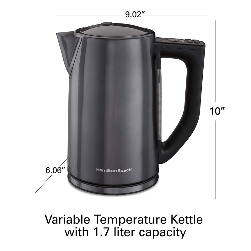 Hamilton Beach Temperature Control Electric Tea Kettle, Water Boiler &