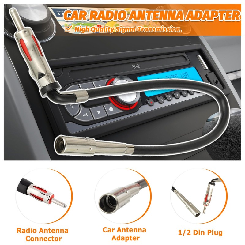 HUAREW Radio Wiring Harness with Antenna Adapter