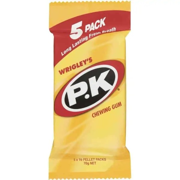 Wrigleys P.k Gold Original Chewing Gum Multipack 5x14g