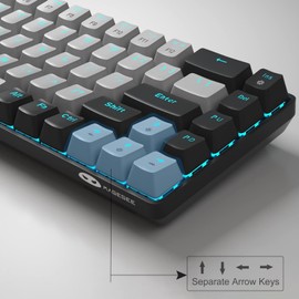MageGee Portable 60% Mechanical Gaming Keyboard, MK-Box LED Backlit Compact 6...