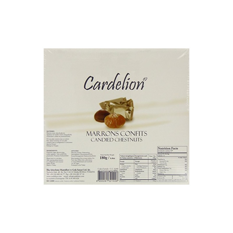 Cardelion Marron Glace - Candied Chestnuts,Special Occasions Suitable for All