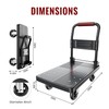 TIDY PALM Upgraded Foldable Push Cart Dolly | 660 lbs.Capacity