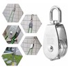 E-TING M32 Single Pulley Block, 250KG/551Lbs Heavy Duty Swivel Lifting