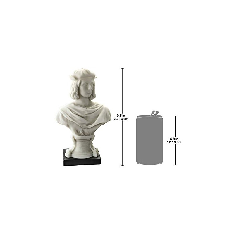 Design Toscano Italian Renaissance Master Bust: Raphael, White