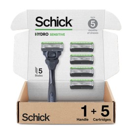 Schick Schick Hydro Sensitive Razor  for Men with Sensitive Skin with 5 Razor Blades