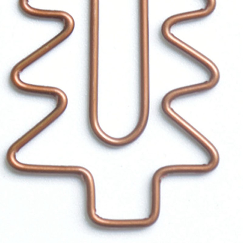 100Pcs Cute Paper Clips Retro Christmas Style Exquisite Color Wide