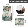 Brosoneto Boho Flower Car Floor Mats All Weather for 95%