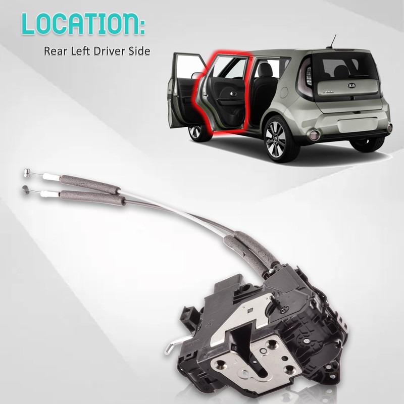 Rear Left Door Lock Actuator Compatible for Kia Soul 2011-2013