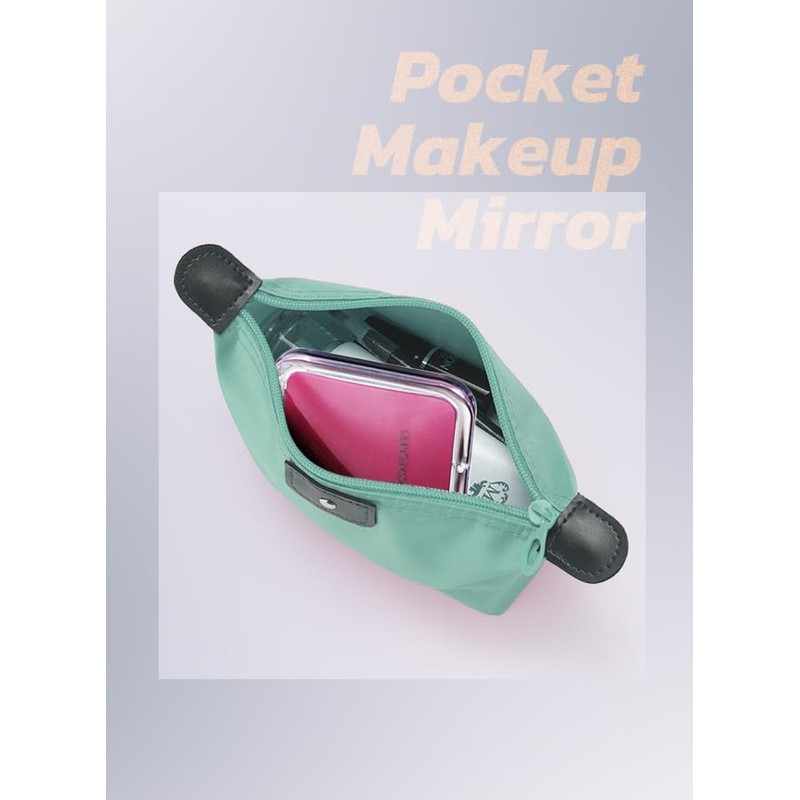 Small Compact 10X Magnifier for Travel - Handheld, Foldable, Lightweight