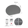 CBJAPAN Half Moon Cutting Board, Half Moon Shape, 12.6 x