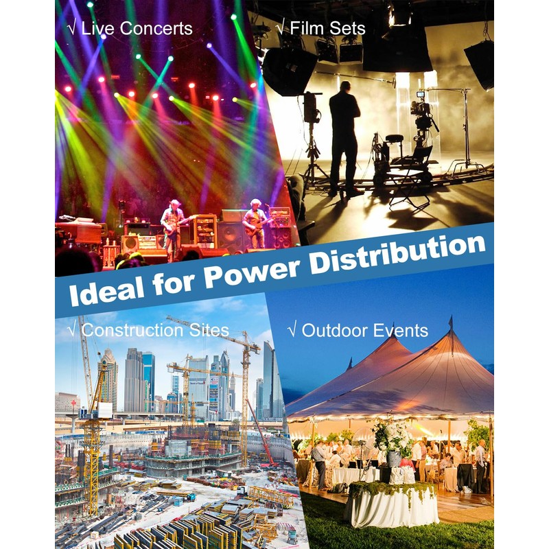 GMKYH CLS40 400A Camlock Connector Set，5 Female Camlok Connector Bundle