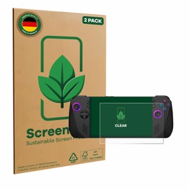 ScreenLeaf (2 Stück Schutzfolie für ASUS ROG Ally X (2024) [nachhaltiger Displayschutz, Folie, transparent, kratzfest]