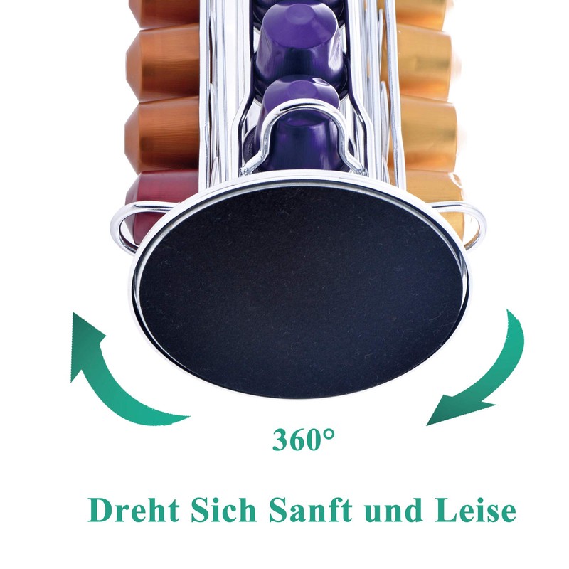 MaxMiuly Coffee Pod Holder,Coffee Capsule Holder for 40 Originalline Pod,Rotatable