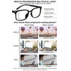 MARE AZZURO Lightweight Progressive Multifocus Reading Glasses Blue Light Blocking