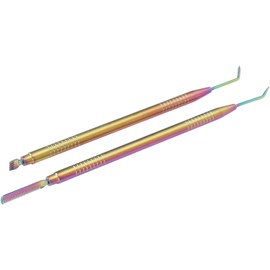Herramienta para Levantar Pestañas, Separador de Pestañas de Doble Extremo Acero Inoxidable para Tinte Permanente Cejas, Herramienta Levantar Permanentes Entusiastas del Maquillaje (Vistosa)