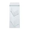 Convenience Concepts Soho Bookcase, White / Glass