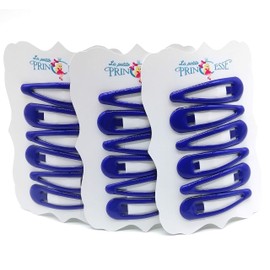 18x Hair Clips barrettes Royal Blue School Uniform Colour hair clips Slides Sleepies Snaps Bendies for Girls School