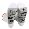 PXTIDY Jesus and Taekwondo Socks Gift for Martial Arts Christian