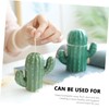 DOITOOL 1pc Cute Cactus Toothpick Holder Ceramic Toothpick Dispenser for