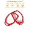 JeCar Red Top Speaker Frame Trim Cover for 2018-2023 Jeep