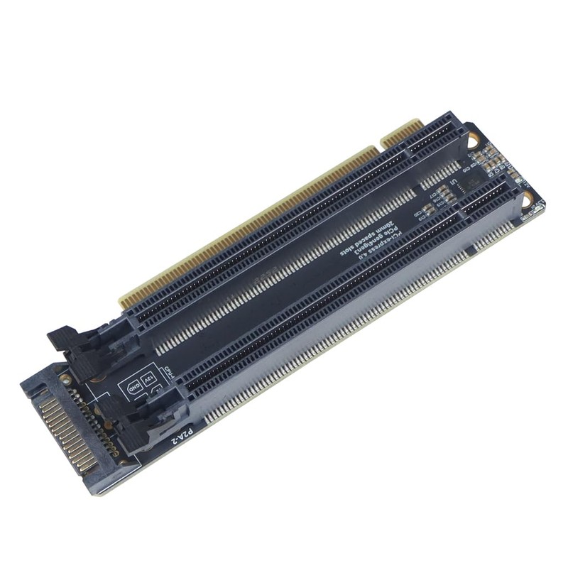 JMT PCI-E 4.0 x16 1 to 2 Expansion Card Gen3