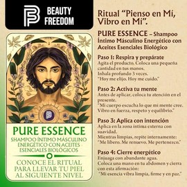 Gel Íntimo Limpiador para Hombre - 250ml - Con Aceites Esenciales Naturales - Higiene Masculina Diaria - Frescura y Equilibrio - Shampoo íntimo - Cero irritación -Aloe Vera - Vitamina E - Beauty Freedom