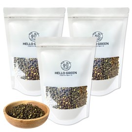 Hello Green Natural Spice Green Pepper Raw Material 300gX3 (Pack) Total 900g Mazao / 헬로우그린 천연향신료 청 산초 원물 300gX3(팩) 총900g 마자오