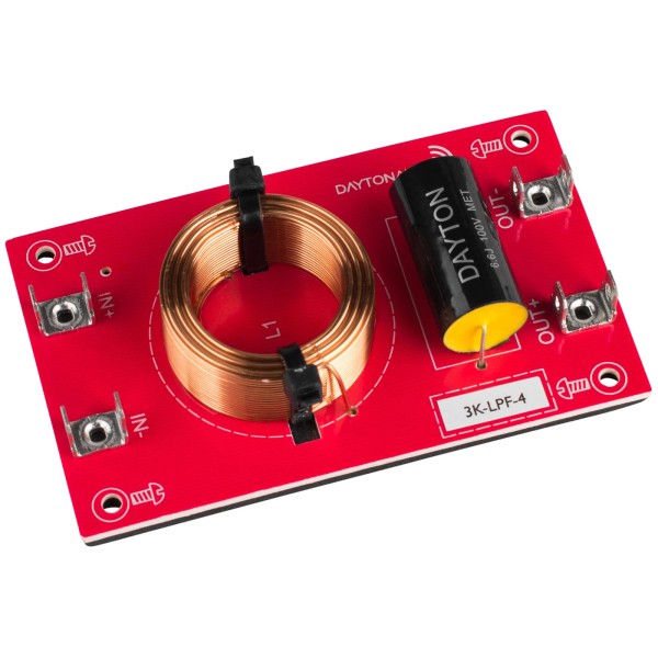 Universal Dayton Audio 3k-LPF-4 Low Pass Speaker Crossover 3,000 Hz
