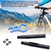 Xebslyti 2pcs Bike Bicycle Tubeless Prestas Valve Extender Extension with