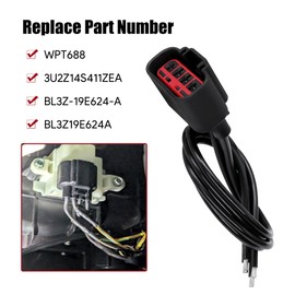 LoloWheat HVAC Blower Motor Resistor Connector Wire Harness Pigtail, AC Fan Blower Wire Assembly Fit for Ford Expedition 2010-2017/F-150 2010-2014/Lincoln Navigator 2011-2017 Replace # WPT688