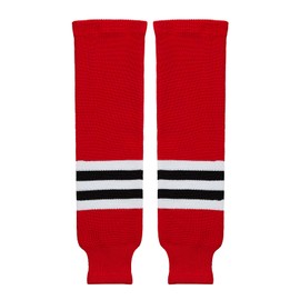 EALER HSK Series - Calcetines de hockey de punto de varios colores para jóvenes a mayores, #003red, 28-30