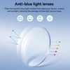 Junsika Fashionable Blue Light Glasses for Women Retro Oval Glasses