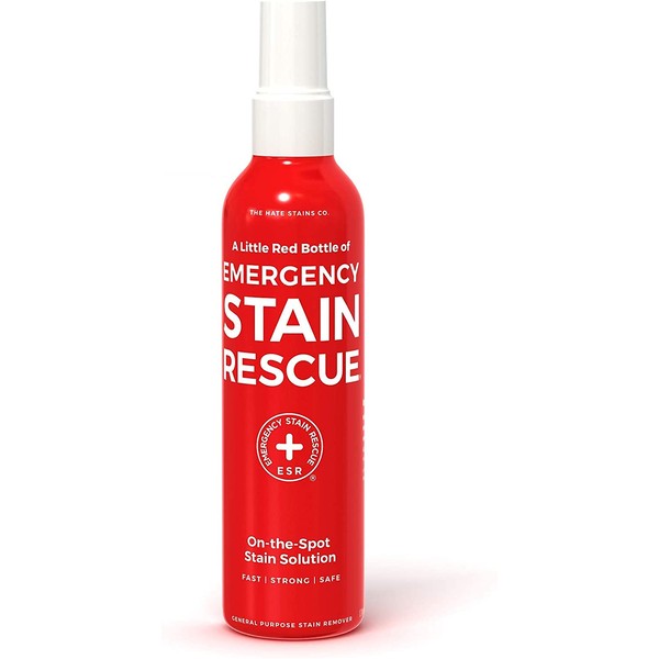 Emergency Stain Rescue Stain Remover – All Purpose Direct Spray For Carpet, Upholstery, Clothes, Add to Laundry. Works on Fresh or Set-in Organic and Inorganic Stains (120ml, 4 oz Spray Bottle)