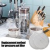 DAQUN 6 Pcs Cafetiere Filter Mesh, Cafetiere Mesh Replacement -