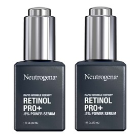 Neutrogena Rapid Wrinkle Repair Retinol Power Facial Serum Age Perfect Midnight Serum Pro+ .5% - 1oz 30ml - (2-Pack Anti Aging Serum 2oz)