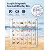 Seashell Display Box – 36 Grid Clear Acrylic Shell Holder