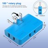 ETwinCoo Flat Wall Plug Adapter AC Outlet Extender, 2-Prong Swivel