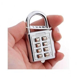 LuminaD Mini Combination Padlock with Resettable Code Button Type