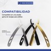 Porta Navajas de Barbero de Acero Inoxidable - Negro |