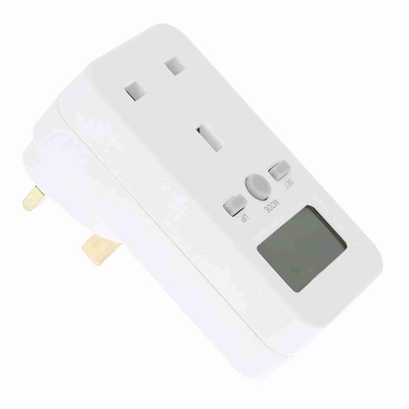 UK Plug Plug-in Digital LCD Energy Monitor Power Meter Electricity