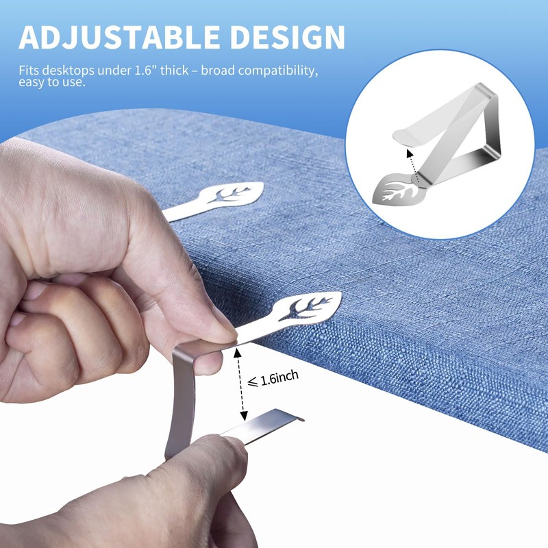 Aocuxze Tablecloth Clips 12 Pack, Heavy Duty Stainless Steel Picnic